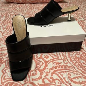 Darling slides with metallic heels